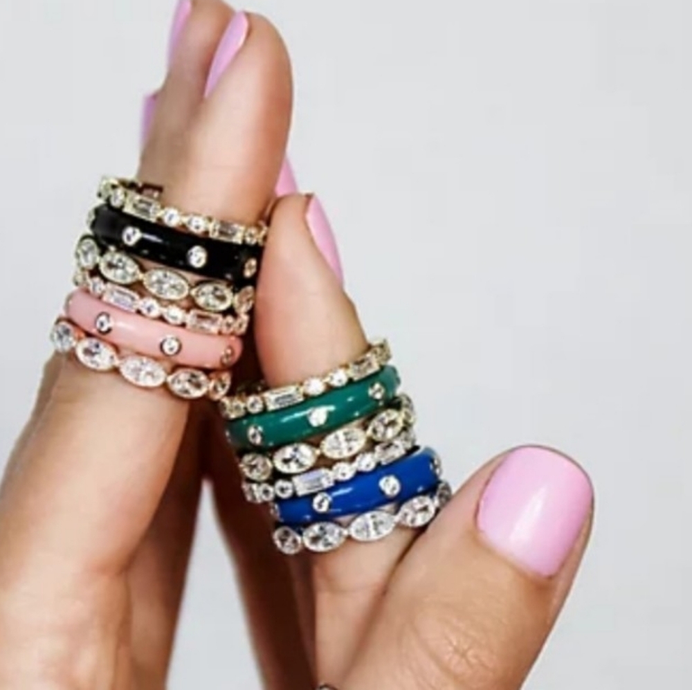 FEARLESS Set of 3 Affirmation Stackable Rings - Picture 5 of 7